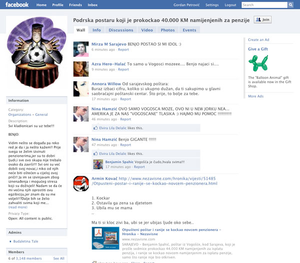 Facebook poštar