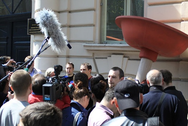 Zeleni protiv Bandića / foto: Pravo na Grad Zeleni protiv Bandića / foto: Pravo na Grad
