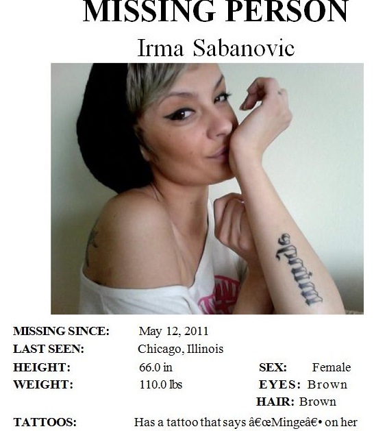 Missing person irma &Scaron;abanović