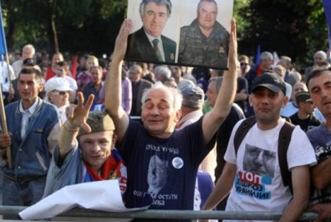Protest podrške Ratku Mladiću u Beogradu Protest podrške Ratku Mladiću u Beogradu