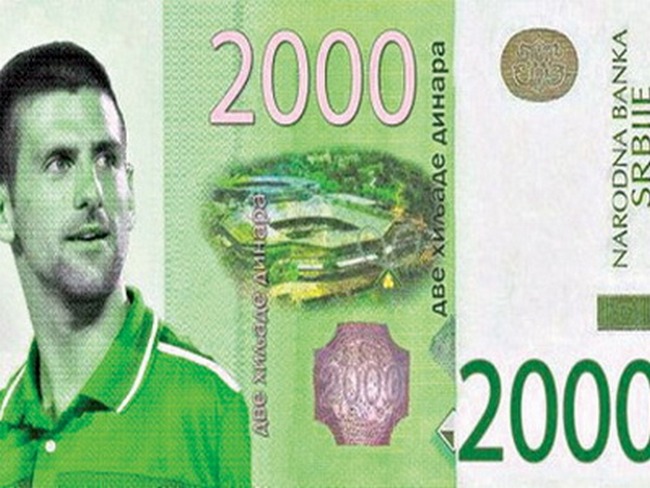 Novčanica sa Đokovićem Novčanica sa Đokovićem