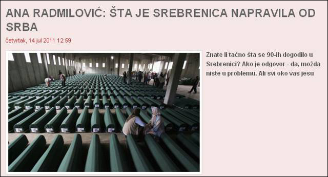 šta je srebrenica napravila od srba šta je srebrenica napravila od srba