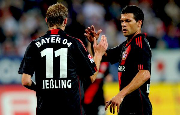 Stefan Kiessling i Michael Ballack; foto: Getty Images Stefan Kiessling i Michael Ballack; foto: Getty Images