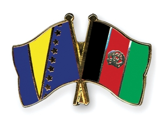 Afganistan - BiH zastave