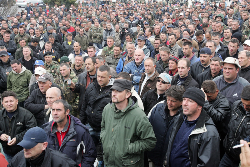 Protesti biv&scaron;ih pripadnika OSBiH u Sarajevu/ Foto: DEPO PORTAL