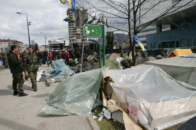 Protesti biv&scaron;ih pripadnika OSBiH u Sarajevu/ Foto: DEPO PORTAL
