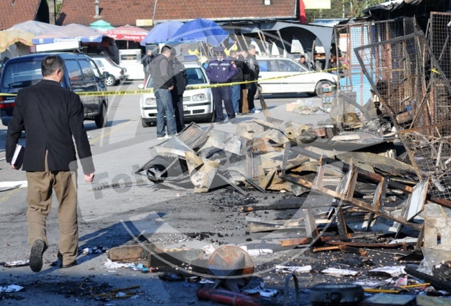 Izgorjela Nova pijaca u Banjaluci/ Foto: Nezavisne novine Izgorjela Nova pijaca u Banjaluci/ Foto: Nezavisne novine
