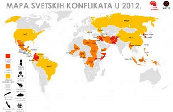 Mapa svJetskih konflikata u 2012. godini Mapa svJetskih konflikata u 2012. godini