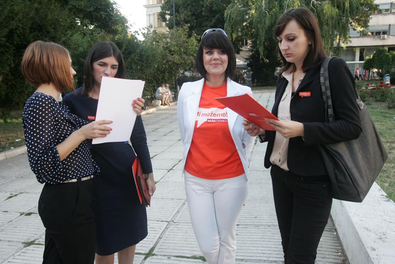 Na&scaron;a stranka - predizborni skup u Sarajevu/ Foto: DEPO PORTAL