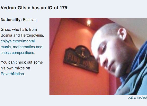 Vedran Gli&scaron;ić, genijalac iz BiH