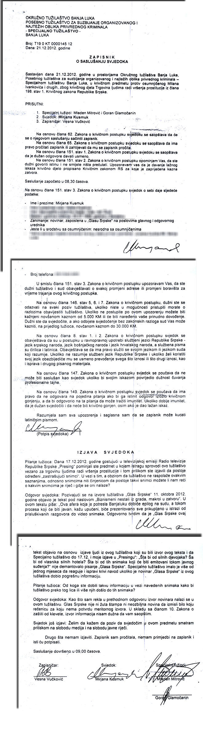 zapisnik Mirjana Kusmuk zapisnik Mirjana Kusmuk