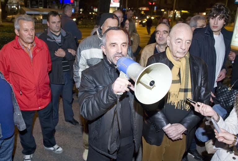 protesti ispred MUP-a u Podgorici/Foto: Anadolija