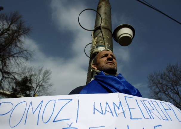 protesti ispred predsjedništva BiH/ Foto: AA