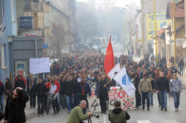 Protesti u Tuzli_februar/ Foto: AA