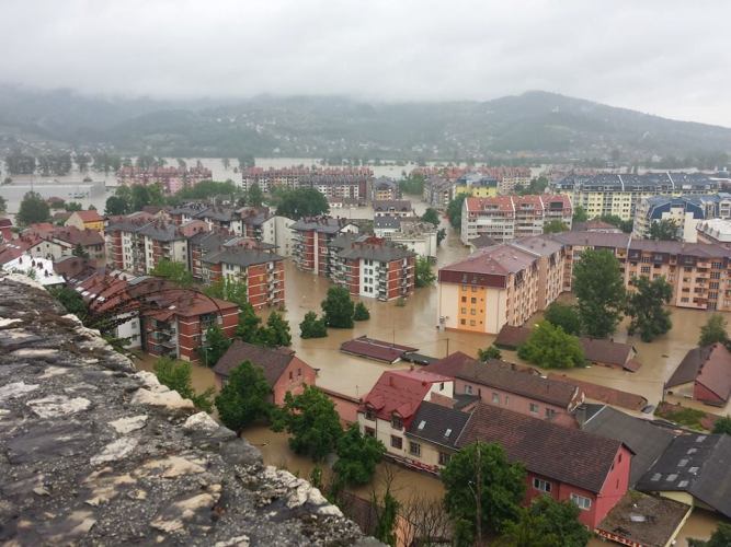 Doboj pod vodom, maj 2014/ Foto: Facebook