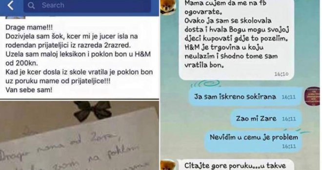 Mama vratila rođendanski poklon svoje kćeri uz poruku: To nije moj nivo!