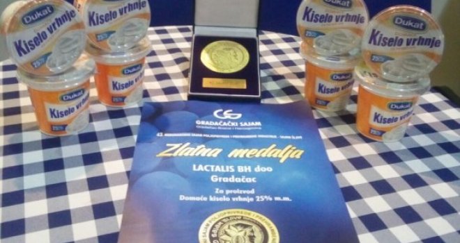 Novo priznanje domaćim mljekarima: Gradačačkom Inmeru još jedna Zlatna medalja