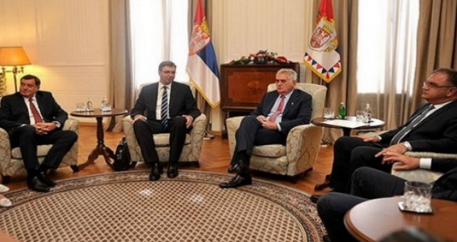 Veoma bitan sastanak: Ivanić, Dodik, Vučić i Nikolić o reviziji presude