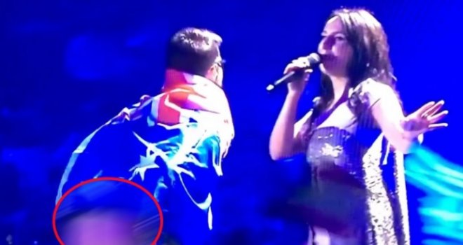 Skandal na Eurosongu: Na glavnoj sceni ukazala se gola stražnjica