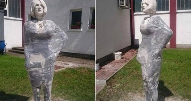 Svi bruje o ovom kipu u Banjaluci: Umjesto Melanie Trump ispala Željka Cvijanović?!