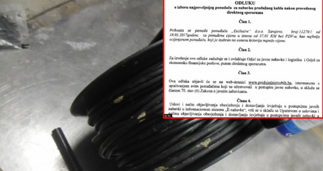 Predsjedništvo BiH  donijelo odluku o novoj nabavci: Direktnim sporazumom kupili produžni kabl