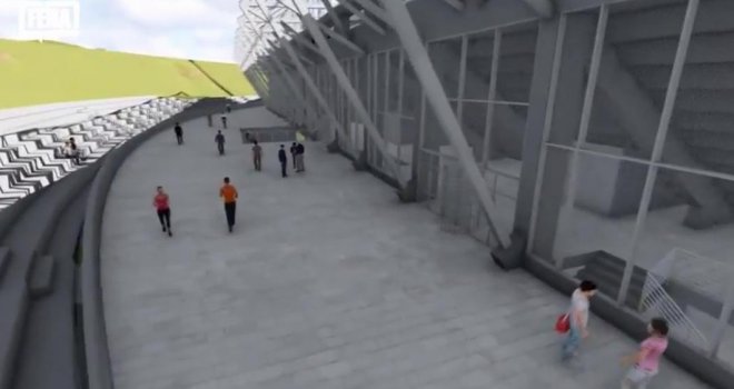 Pogledajte kako će grandiozno izgledati stadion Grbavica, kad bude završena južna tribina