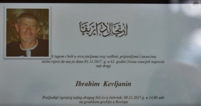 Tuga u Rovinju: Pokopan Ibrahim Kevljanin Braco, nesretni muškarac kojeg je Mercedesom pregazio Tony Cetinski   
