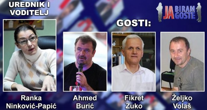 O marginalizovanim grupama u BiH u emisiji 'Ja biram goste': Gosti Ahmet Burić, Fikret Zuko i Željko Volaš