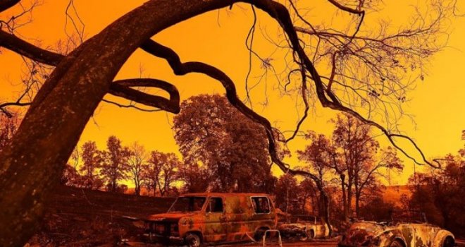 Hiljade stanovnika bježe pred vatrenim tornadom: Ljudi ginu, vjetar čupa stabla, prevrće auta i pali sve pred sobom