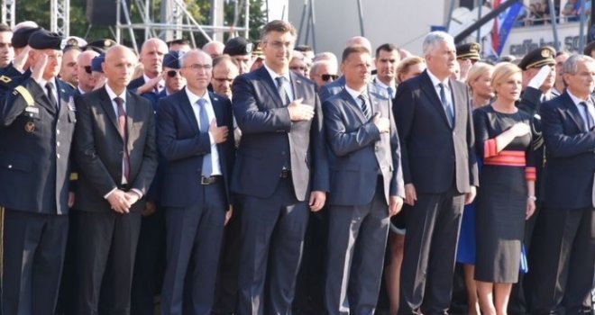 Centralno obilježavanje 23. godišnjice VRO Oluja: Uz vrh Republike Hrvatske, vijenac položio i Dragan Čović