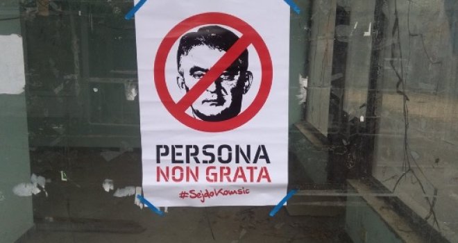 Uoči svečane sjednice još jedan grad oblijepljen plakatima protiv Komšića
