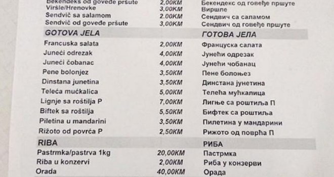 Podsjetite se kako se dobro jede u Parlamentu BiH: Ima li igdje jefitnijeg mesa?!