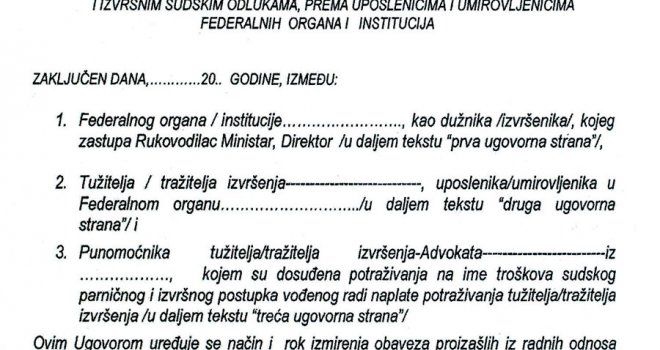 Vlada FBiH uposlenicima ponudila vansudsku nagodbu: Odrecite se zateznih kamata, ali naplatite 17 miliona KM!