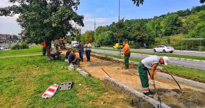 Počela izgradnja biciklističke staze u sarajevskom naselju Dobrinja