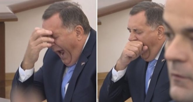 Ili mu je strašo dosadno ili je imao burnu noć: Ovako izgleda Dodik dok prati sjednicu Predsjedništva BiH...