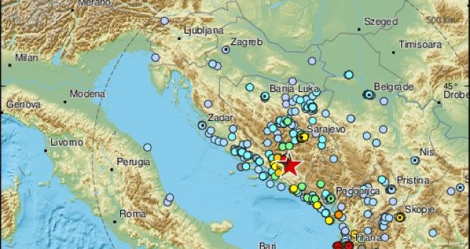 Novo podrhtavanje tla jutros kod Nevesinja