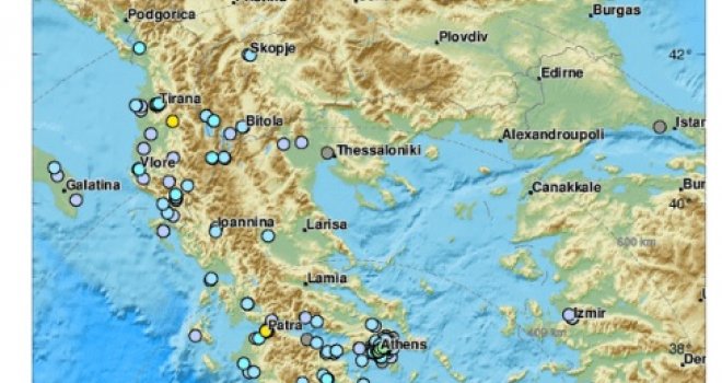 Snažan potres jačine 6,1 stepen Rihterove skale pogodio Grčku