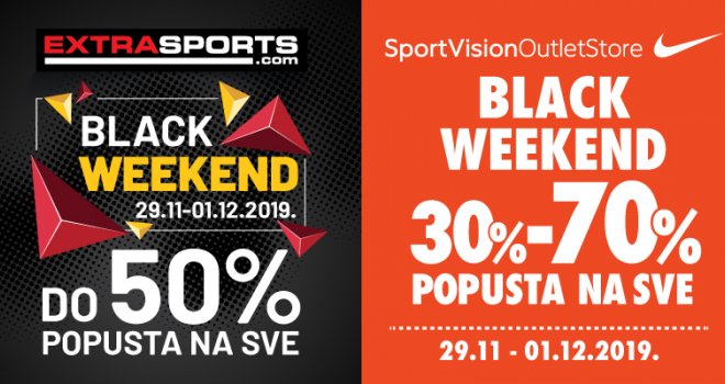 Šopingoličarska groznica počinje: BLACK WEEKEND u prodavnicama Sport Vision Outlet na Stupu