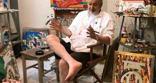 Bh. umjetnik Adin Hebib ponovo šokira: 'Obožavam žene... Konja i ženu najteže je naslikati!'