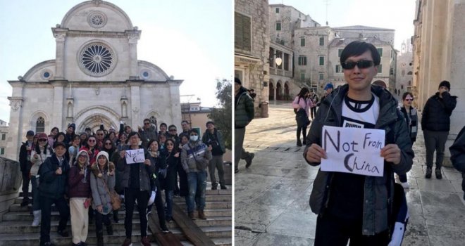 Tajvanski turisti šetali gradom s natpisom 'Nismo Kinezi': Djeca bježala od njih, žena stavila kaput preko usta...
