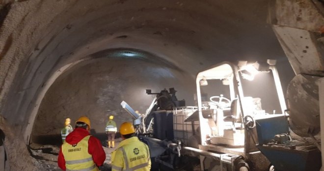 Dosad iskopano 310 metara tunela Hranjen: Radi se 24 sata, u tri smjene, po tzv. austrijskoj metodi...