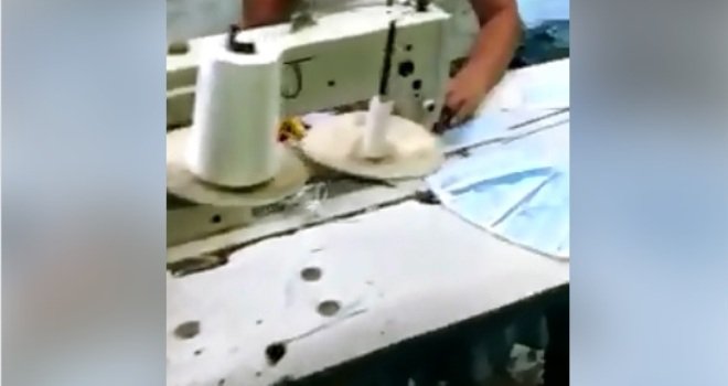 UŽAS: Kada vidite ovaj snimak, dobro ćete razmisliti gdje kupujete maske i hoćete li ih uopšte nositi!