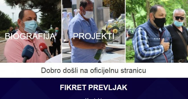 Nakon boba i mirisa, Fikret Prevljak 'lansirao' i svoju web stranicu: Ali, avaj, kad kliknete na nju, dočeka vas...