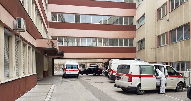 Dvije osobe preminule u Općoj bolnici u Sarajevu, na respiratoru pet osoba