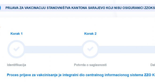 Počinje prijava za vakcinaciju stanovnika KS koji nisu osiguranici Zavoda: Evo kako izgleda proces 