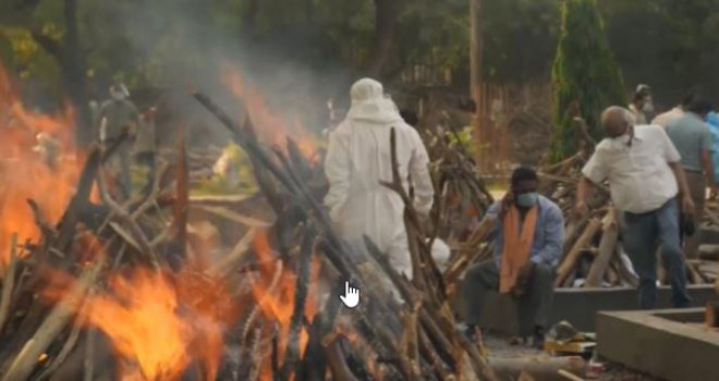 Korona pakao u Indiji: Kiseonik vrijedi kao zlato, masovne kremacije ne prestaju