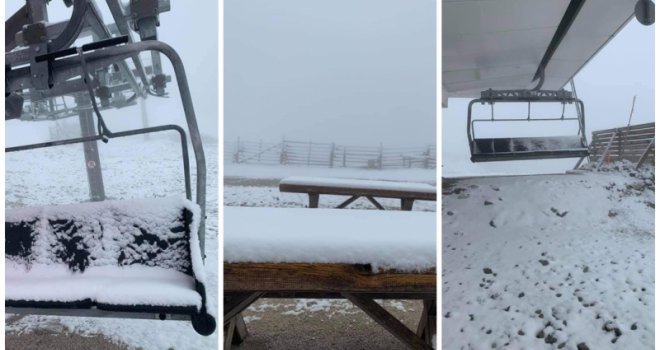 Jutros u BiH oblačno sa slabom kišom, na Bjelašnici minus dva stepena Celzijusa: Pao novi snijeg!