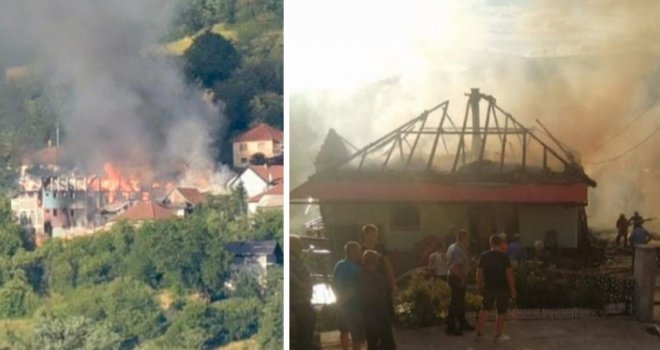 Kod Viteza izgorjela fabrika koja hrani skoro stotinu porodica, a vatrena stihija progutala i nekoliko kuća