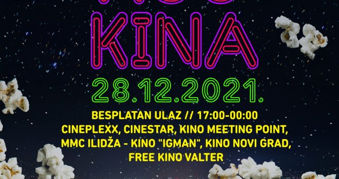 Sutra je Noć kina: Izaberite film i uživajte u besplatnom programu od 17 sati do ponoći!