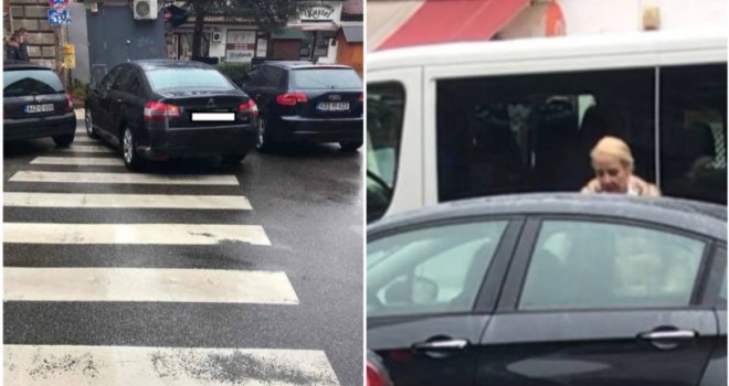 Sebija Izetbegović ponovo nepropisno parkirala: Opet zbog brzog šopinga?